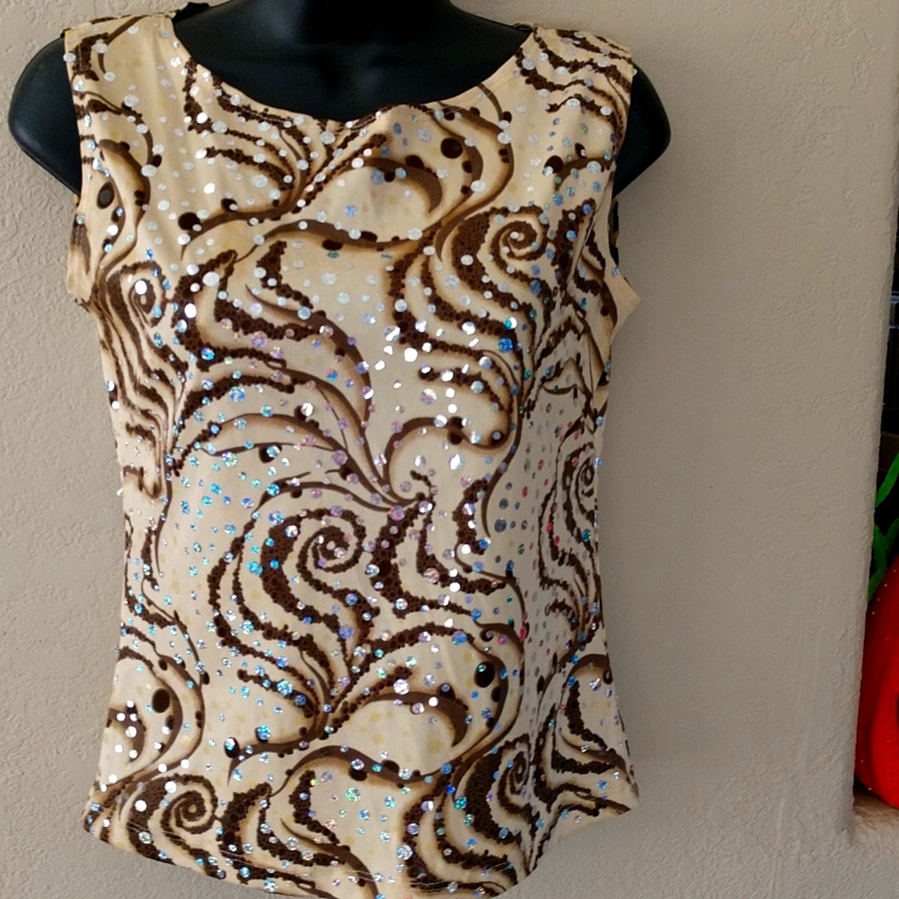 Rave Sparkle Dots & Swirls of Design Top